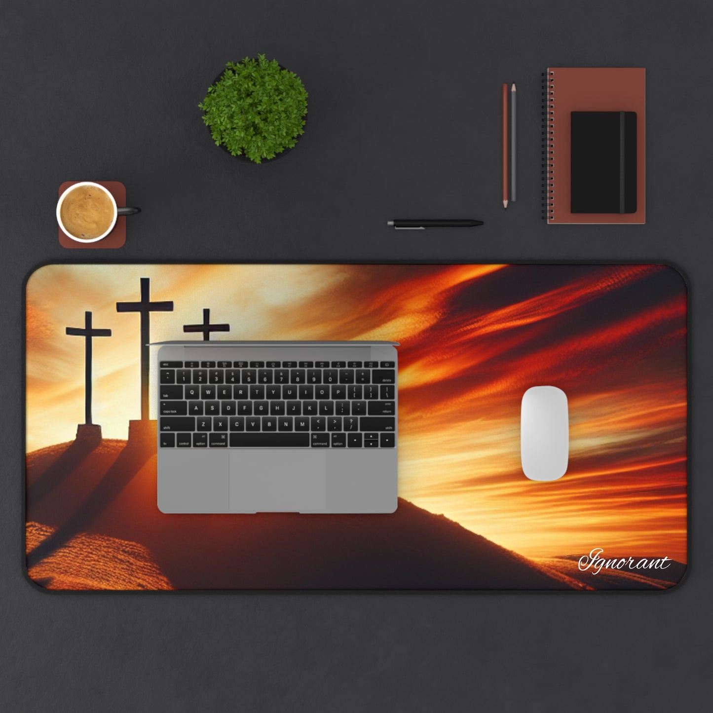 Ignorant desk mats (3 Crosses)