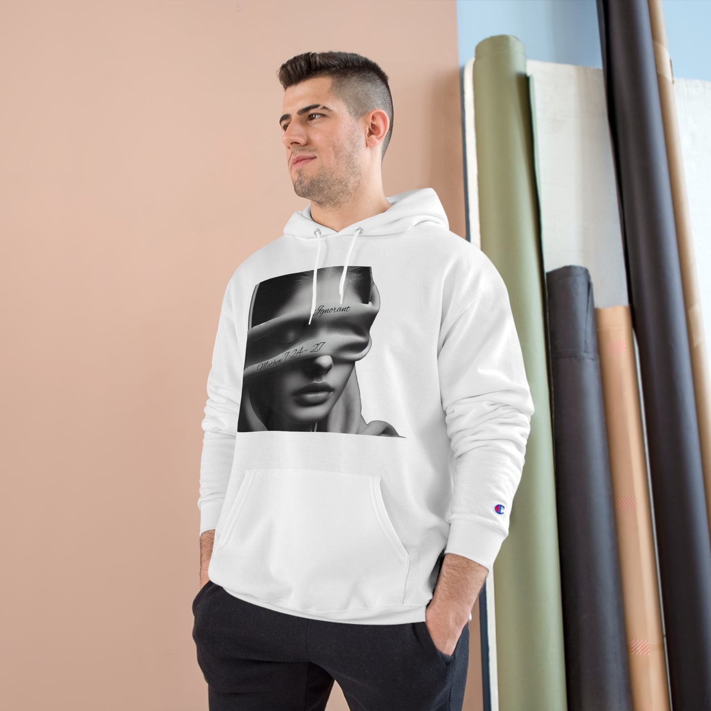 Ignorant Champion Hoodie (Mathew 7:24-27)