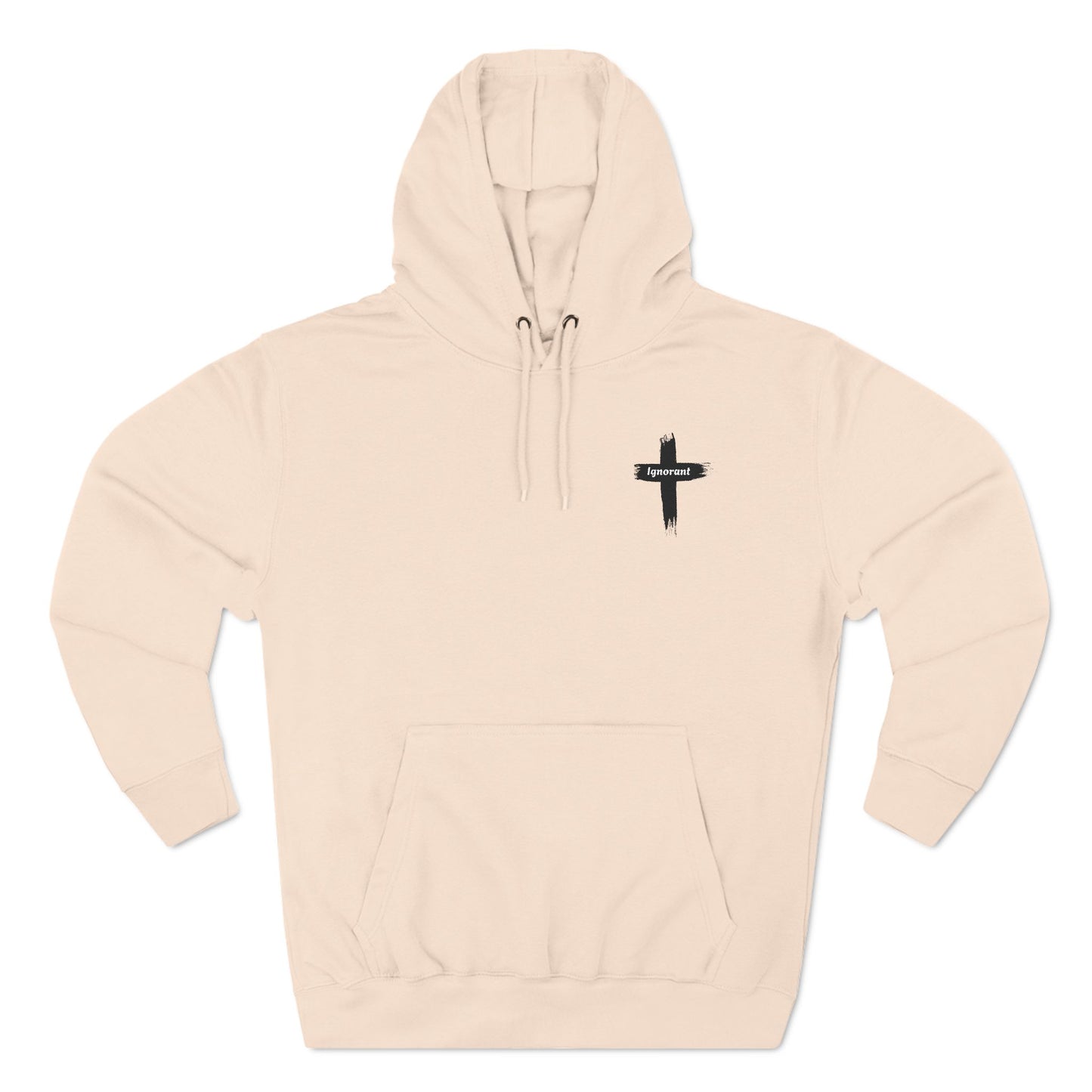 Not pink its salmon! Three-Panel Fleece Hoodie
