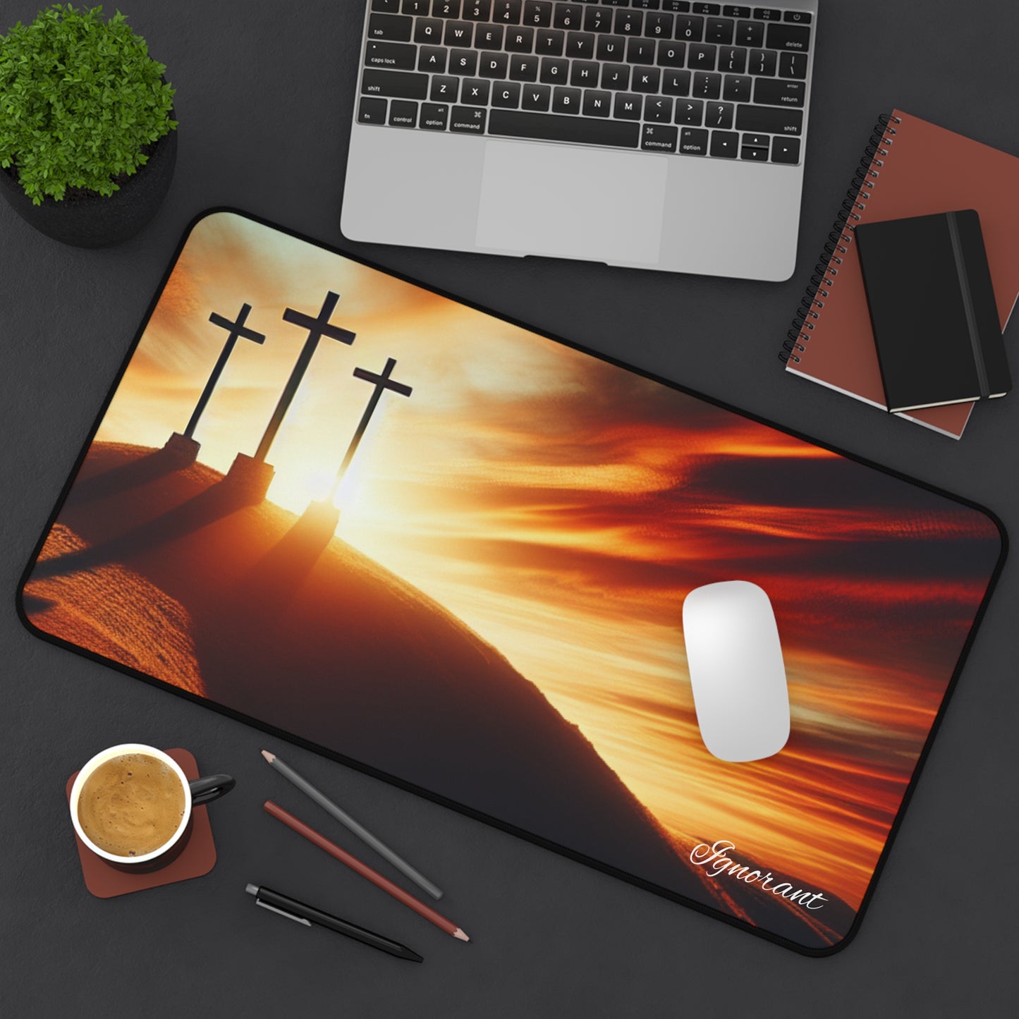 Ignorant desk mats (3 Crosses)