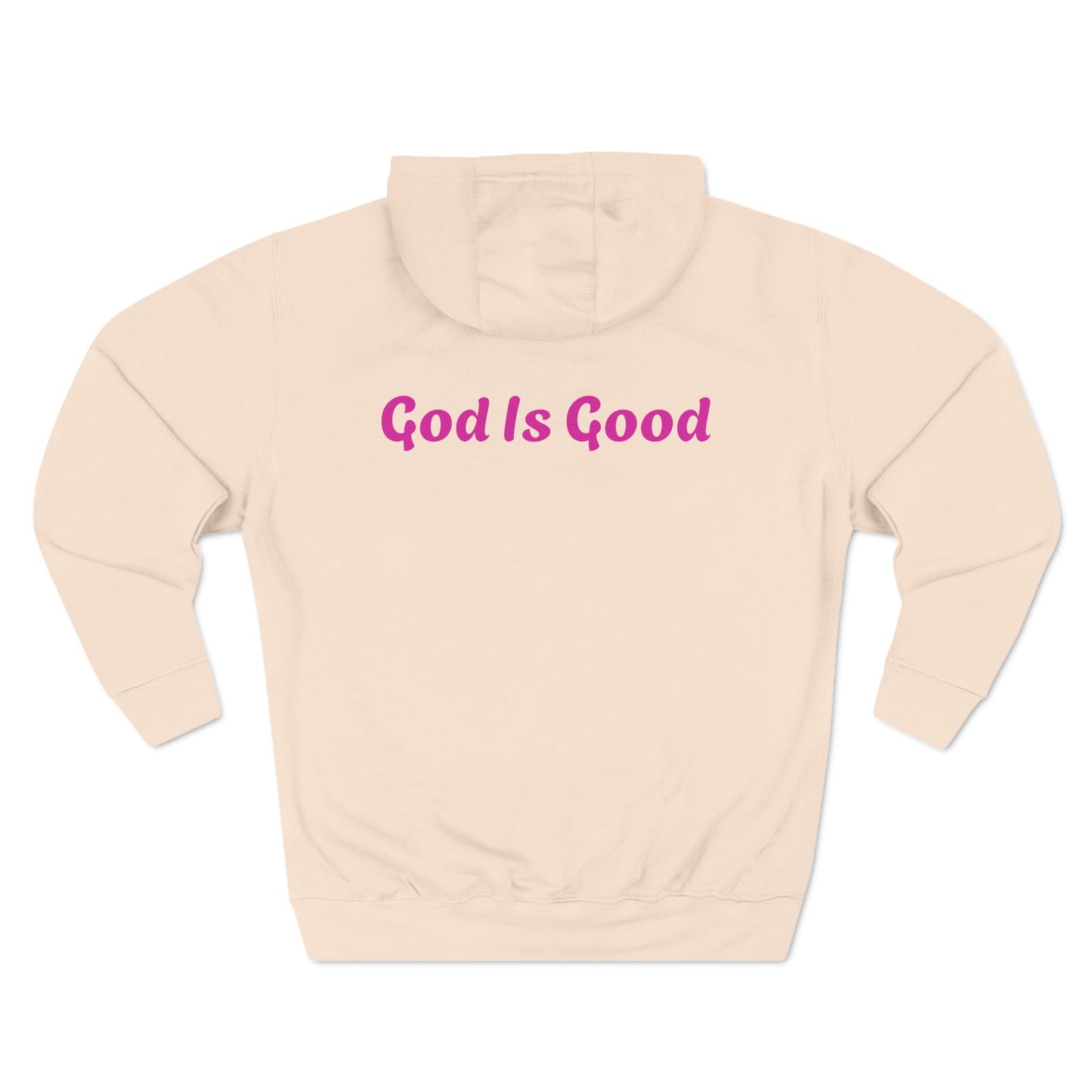 Not pink its salmon! Three-Panel Fleece Hoodie