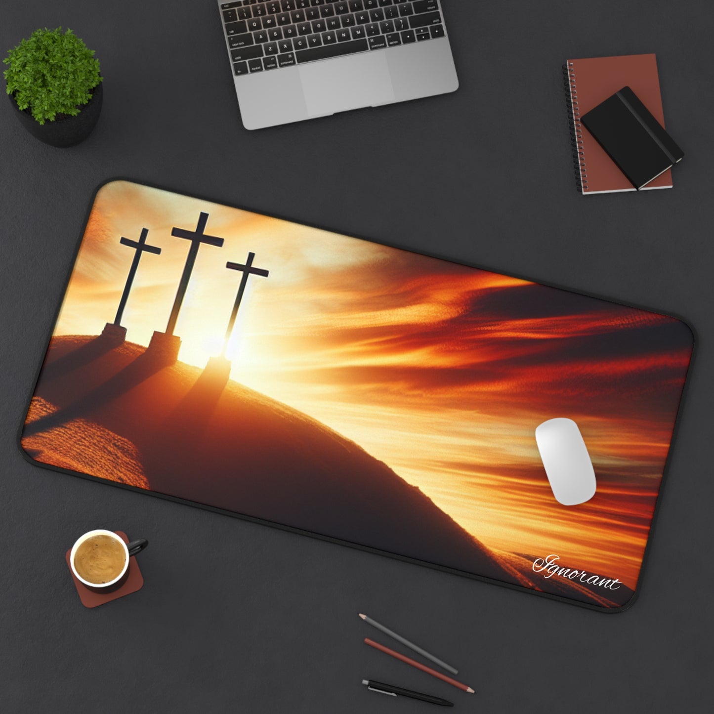 Ignorant desk mats (3 Crosses)